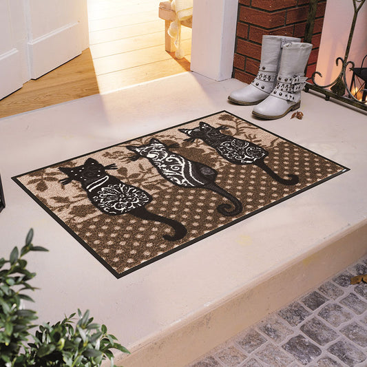 室内・屋外どちらでも使える機能性と丈夫さが魅力の洗える玄関マット 50×75cm 60×180cm  wash+dry(ウォッシュ アンド ドライ) Katzenbande