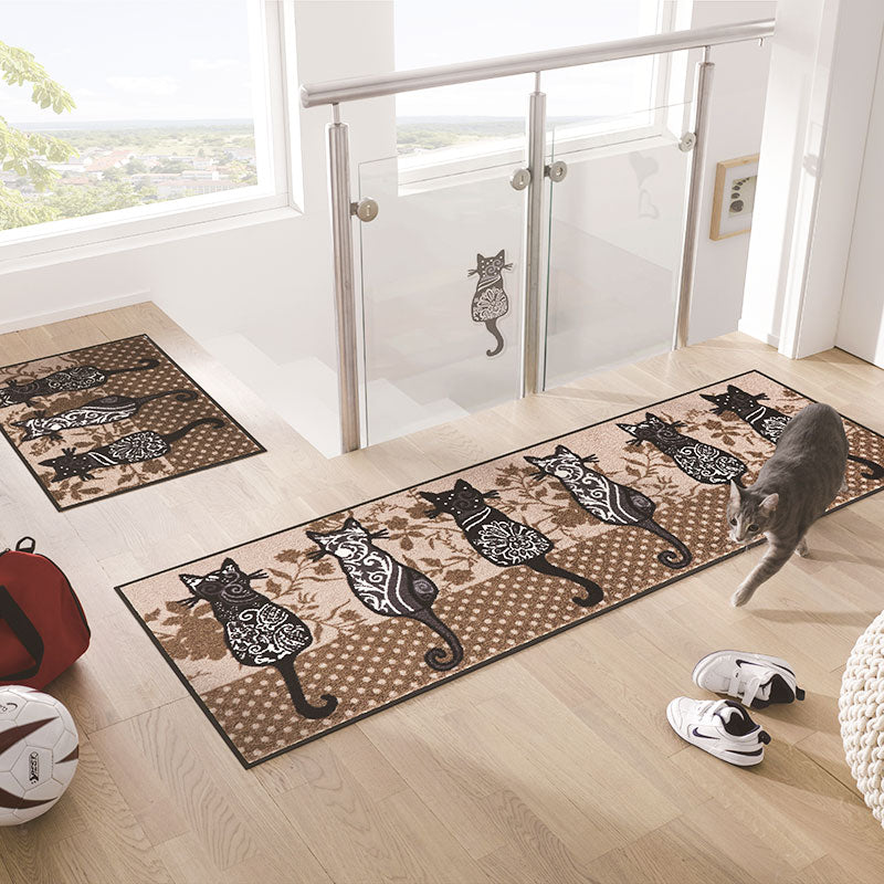 室内・屋外どちらでも使える機能性と丈夫さが魅力の洗える玄関マット 50×75cm 60×180cm  wash+dry(ウォッシュ アンド ドライ) Katzenbande