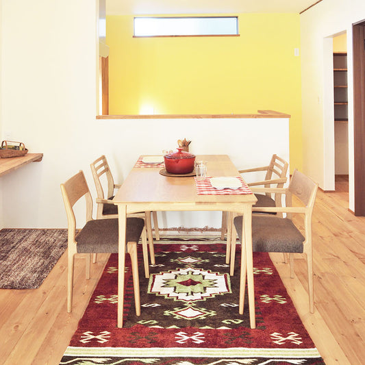 天然素材！インド製綿100％の肌触りが気持ちいいナチュラルコットンキリムラグマット Kilimon - キリモン