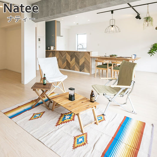 天然素材！インド製綿100％の肌触りが気持ちいいナチュラルコットンラグ Natee - ナティー
