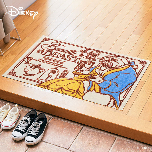 室内・屋外どちらでも使える機能性と丈夫さが魅力の洗える玄関マット 75×120cm  wash+dry(ウォッシュ アンド ドライ)  美女と野獣