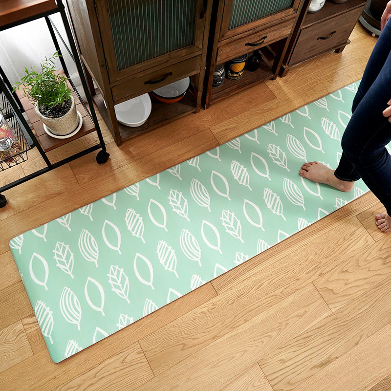 水拭きできる北欧デザインボリューム抗菌PVCキッチンマット