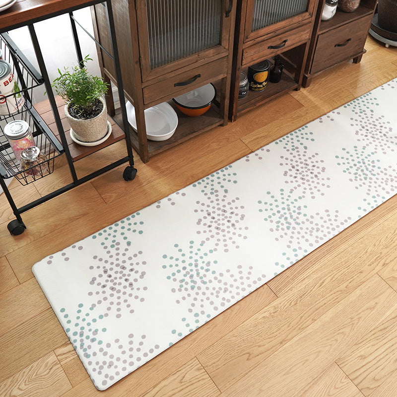水拭きできる北欧デザインボリューム抗菌PVCキッチンマット