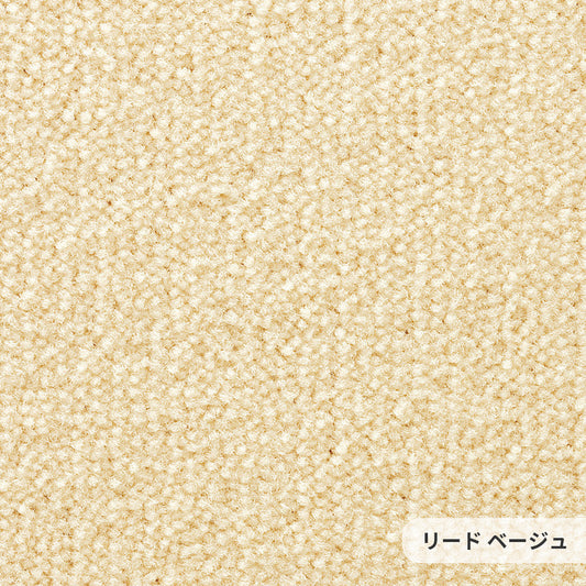 ミックス感のある糸を使い色に絶妙な深みを与え使いやすい色を厳選したナイロンカーペット Lead - リード ベージュ