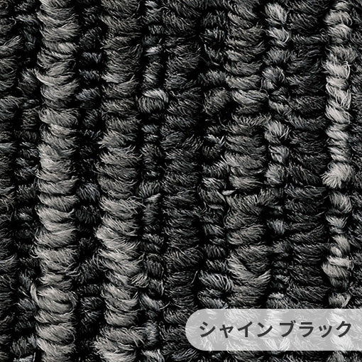 カスリ調の風合いから生み出される静かで美しいハーモニーある空間 ナイロンカーペット Shine - シャイン ブラック