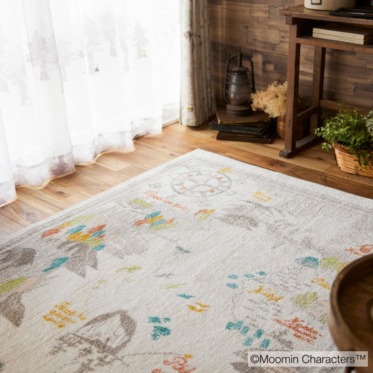楽しいムーミン一家の姿にほのぼのする地図のデザイン ムーミン谷の地図 - ム－ミンダニチズ 約140×200cm