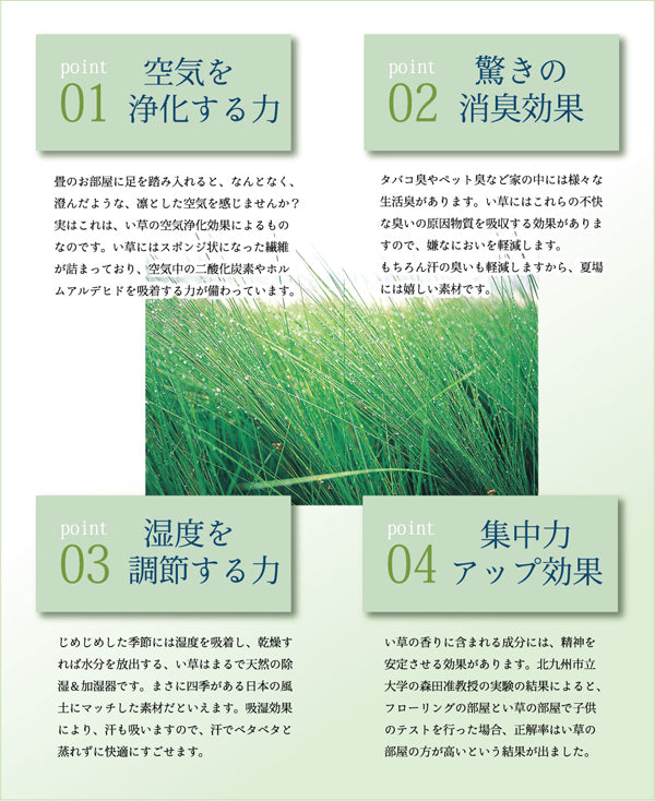 低反発ウレタンチップ入り い草枕 『涼水 低反発枕 箱付』約50×30cm