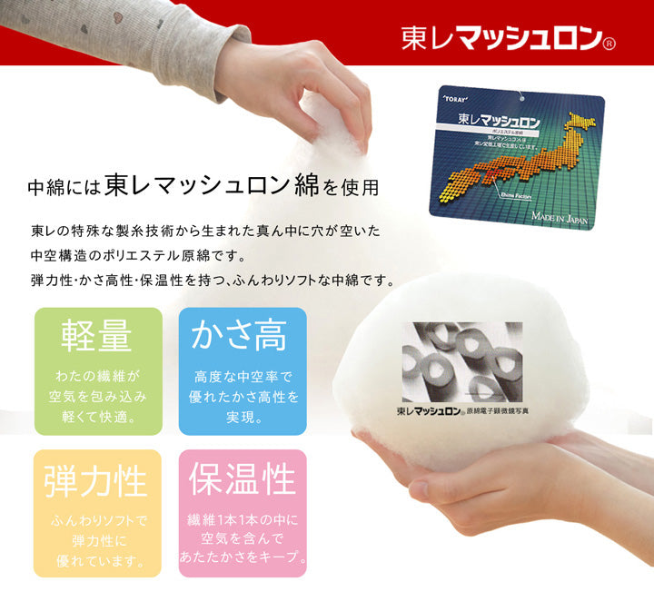 なめらかフランネル生地を使用したツイード調パッチワーク柄こたつ掛け布団