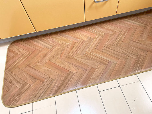 汚れても拭き取るだけでキレイ！はっ水・抗菌・防炎機能付きキッチンマット幅100cmタイプ＜Melio - メリオ＞