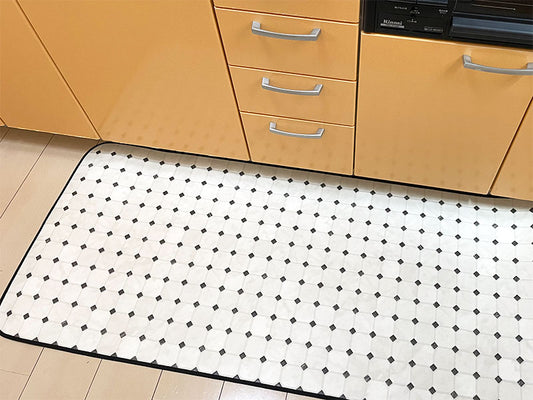 汚れても拭き取るだけでキレイ！はっ水・抗菌・防炎機能付きキッチンマット幅40cmタイプ＜Wild - ワイルド＞